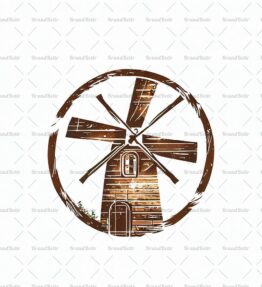 Rustikale Windmühle